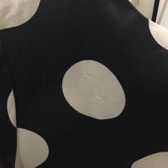 Gracia Black Polka Dot Hi-lo Pleated Blouse - Picture 6 of 11